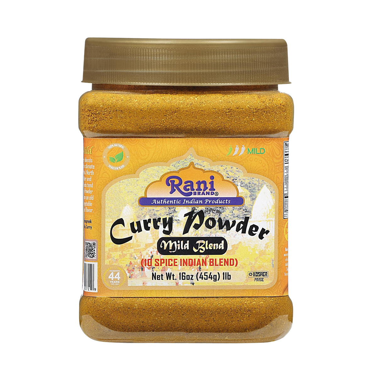 Rani Curry Powder Mild (10-Spice Authentic Indian Blend) 16oz (1lb