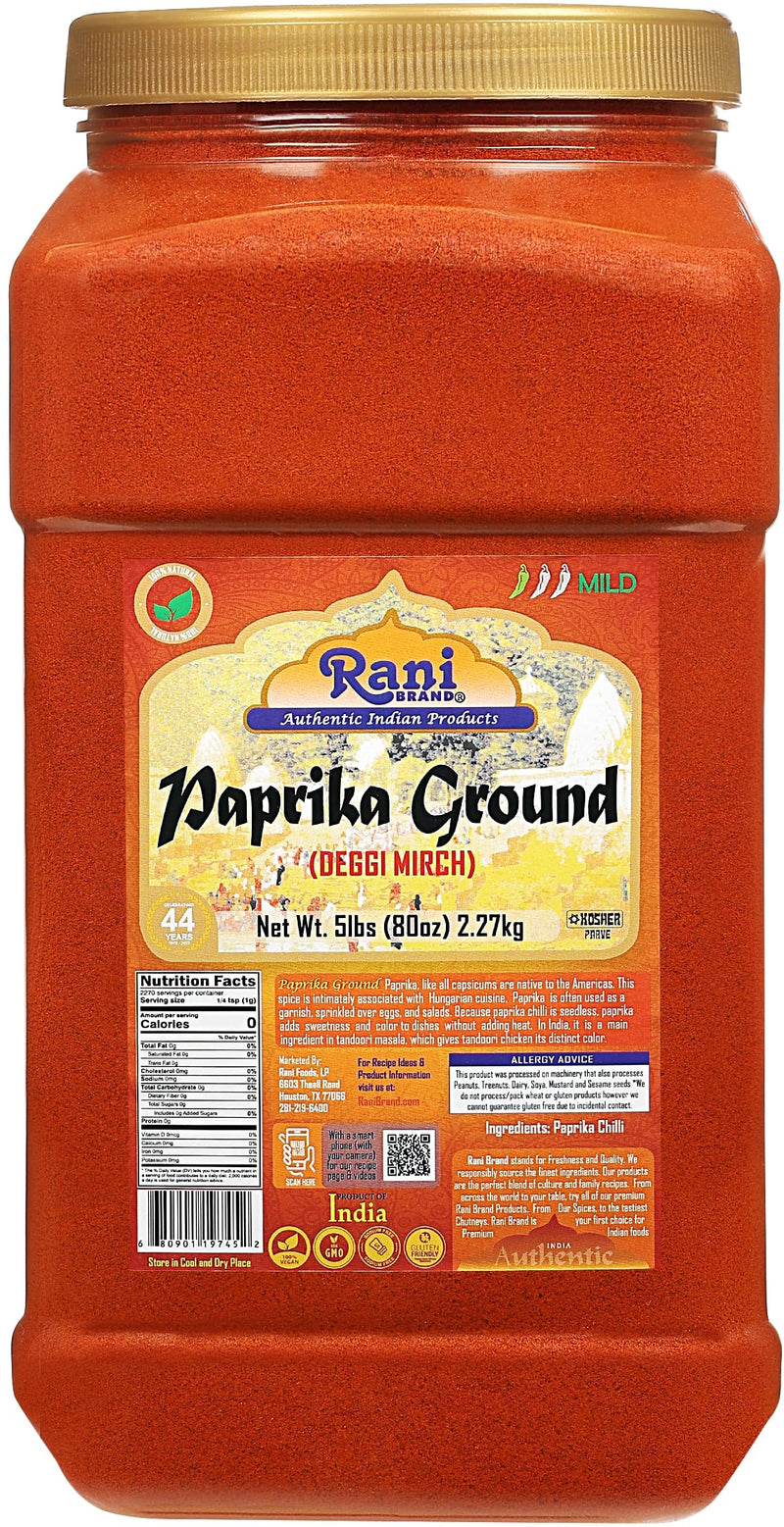 Rani Paprika (Deggi Mirch) Spice Powder, Ground 80oz