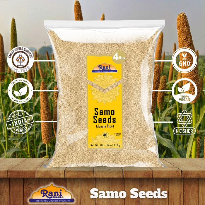 Rani Samo Seeds Whole (Japanese barnyard millet) Echinochloa frumentacea 64oz (4lbs) 1.81kg Bulk ~ All Natural | Vegan | Gluten Friendly | Kosher | NON-GMO