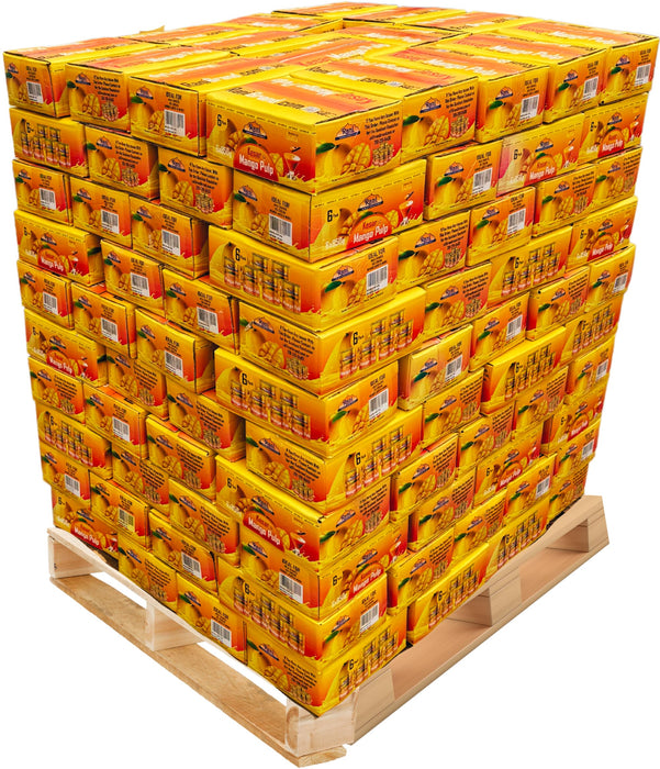 Rani Mango Pulp Puree (Makes Mango Lassi Shakes) Kesar Sweetened 30oz (1.875lbs) 850g Pack of 6, 160 cases Pallet ~ Kosher | All Natural | NON-GMO | Vegan | No colors | Gluten Friendly | Indian Origin