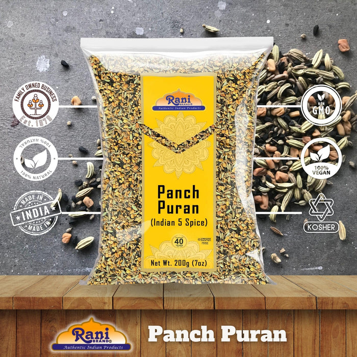 Rani Panch Puran (5 Spice) 7oz (200g) ~ All Natural | Vegan | Gluten Friendly | NON-GMO | Kosher | Indian Origin