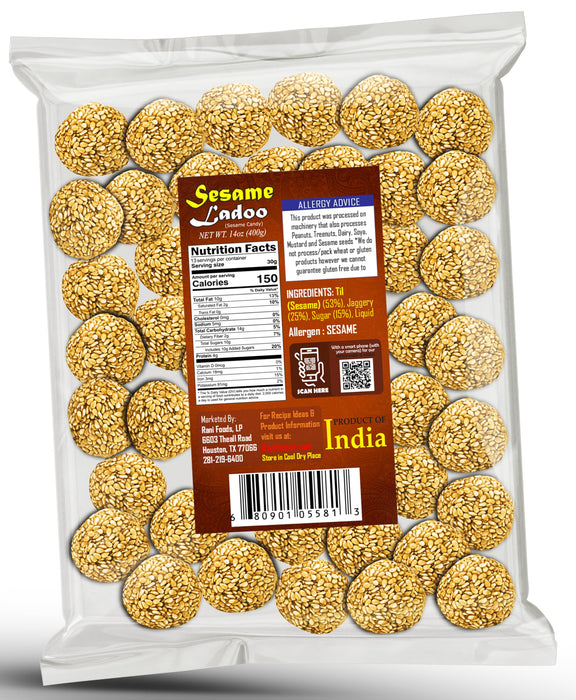 Rani Sesame Ladoo (Round Sesame Brittle Candy) 14oz (400g) ~ All Natural | Vegan | Kosher | No colors | Gluten Friendly | Indian Origin (Copy)