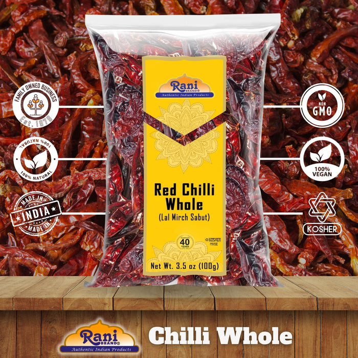 Rani Red Chilli Whole {5 Sizes Available}