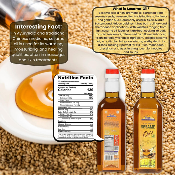 Rani Sesame Oil  {2 Sizes Available}