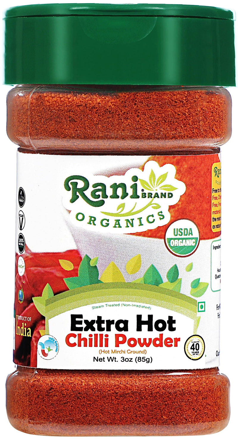 Rani Organic Extra Hot Chilli Powder 3oz