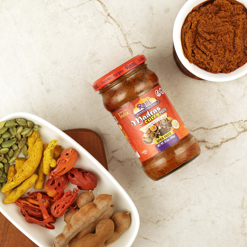 Rani Madras Curry Cooking Spice Paste 10.5oz (300g) Glass Jar ~ No Colors | All Natural | NON-GMO | Kosher | Vegan | Gluten Free | Indian Origin