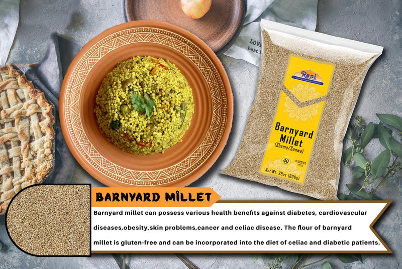 Rani Barnyard Millet (Echinochloa Esculenta Frumantacea) Whole Ancient Grain Seeds 28oz (1.75lbs) 800g ~ All Natural | Gluten Friendly | NON-GMO | Kosher | Vegan | Indian Origin | Shama/Sanwa