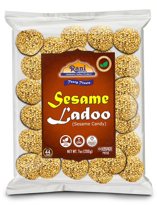 Rani Sesame Ladoo (Round Sesame Brittle Candy) 7oz (200g) {4 Sizes Available}