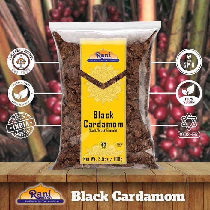 Rani Black Cardamom (Kali Elachi) {6 Sizes Available}