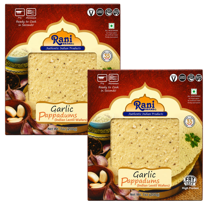 Rani Pappadums (Indian Lentil Wafer Snack) 7oz