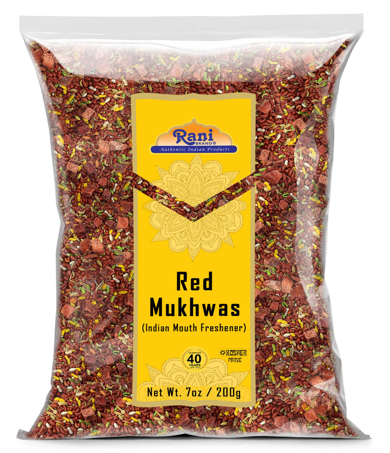 Rani Red Mukhwas (Special Digestive Treat) 7oz (200g) ~ Vegan | Indian Candy Mouth Freshener | Kosher