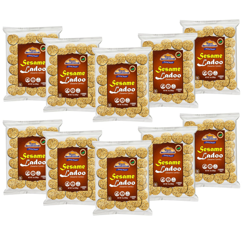 Rani Sesame Ladoo (Round Sesame Brittle Candy) 7oz (200g) {4 Sizes Available}