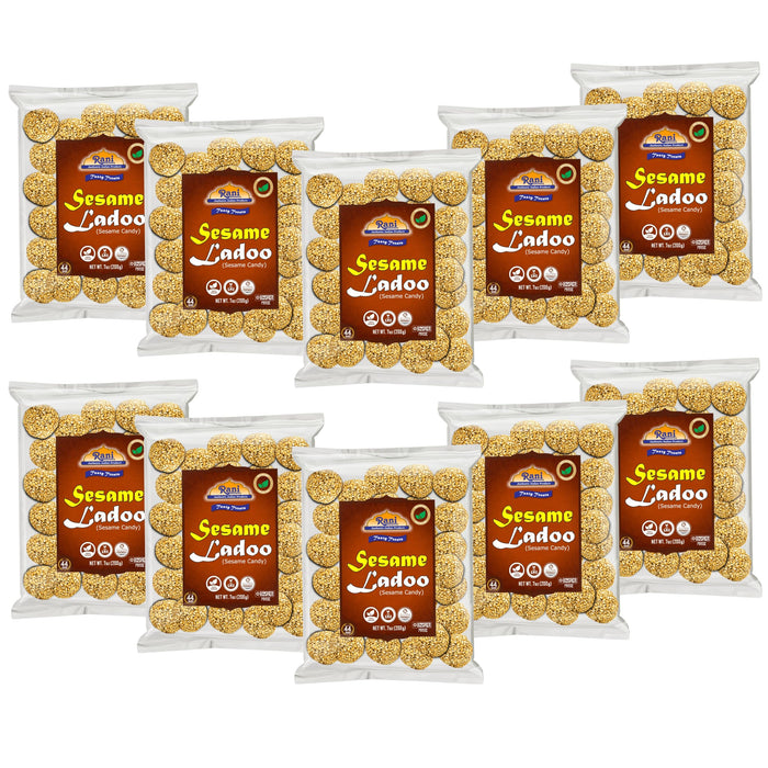 Rani Sesame Ladoo (Round Sesame Brittle Candy) 7oz (200g) {4 Sizes Available}