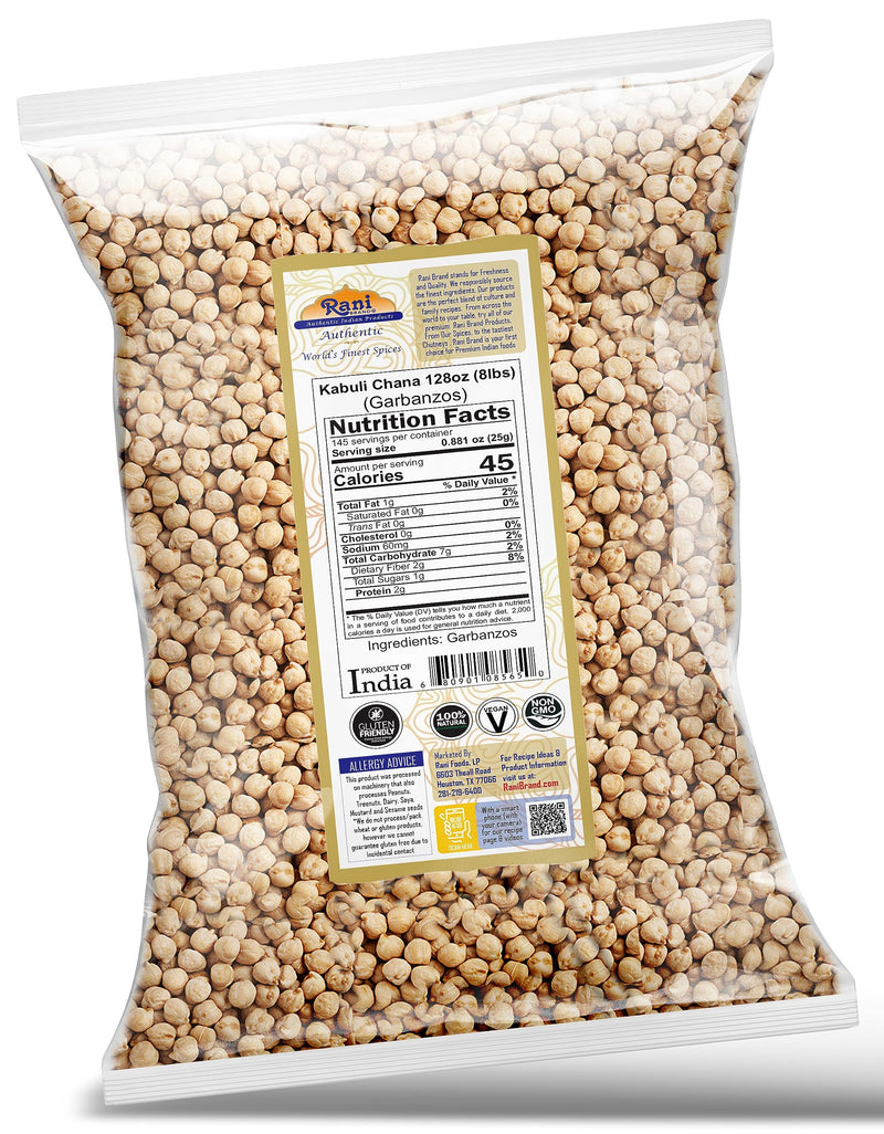 Rani Garbanzo Beans (Kabuli Chana) {4 Sizes Available}