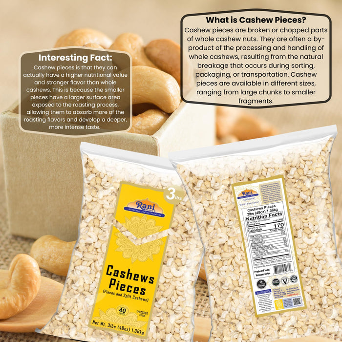 Rani Cashews Pieces {5 Sizes Available}