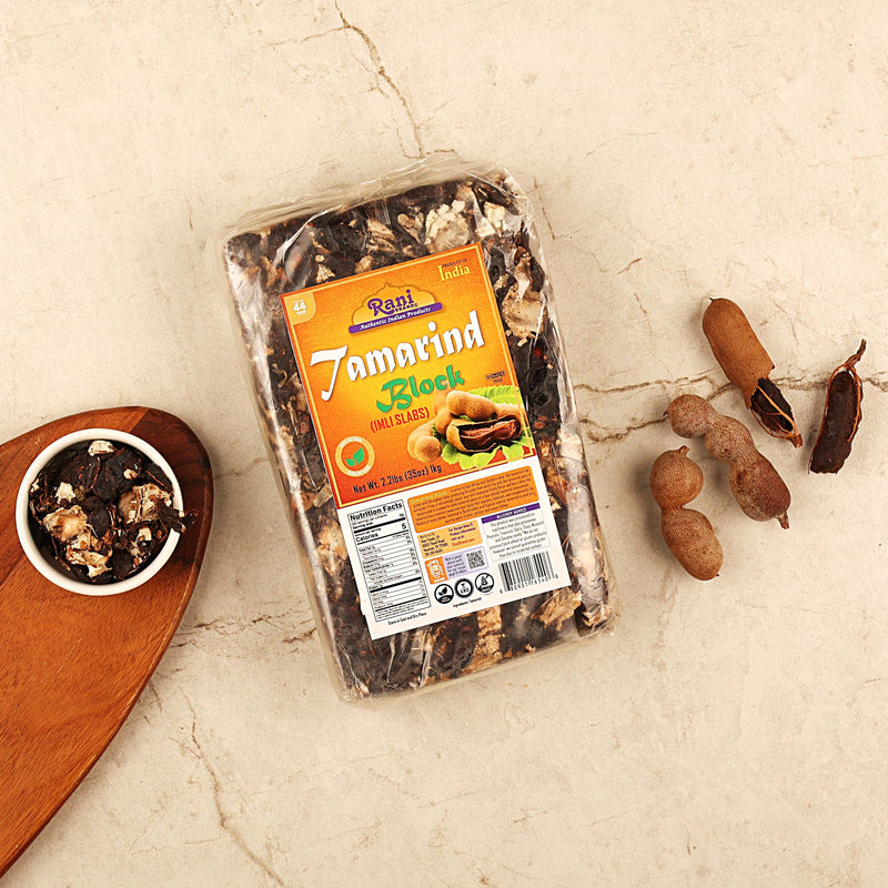 Rani Tamarind Block (Imli Slab) 35oz (2.2lbs) 1kg, Pack of 3 ~ All Natural | No added sugar | Vegan | Gluten Friendly | NON-GMO | Kosher | Indian Origin