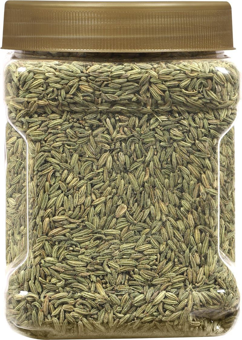 Rani Roasted Fennel Seeds (Bhuna Saunf Sabut) Whole Spice 16oz (1lb) 454g PET Jar ~ All Natural | Gluten Friendly | NON-GMO | Kosher | Vegan | Indian Origin