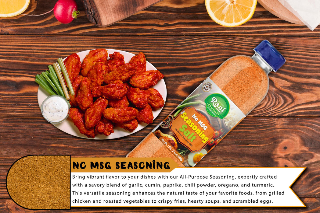 Rani No MSG Seasoning Salt (All Purpose Seasonign Salt) 24oz (1.5lbs) 680g PET Jar ~ All Natural | Gluten Friendly | NON-GMO | Kosher | Vegan | Product of USA