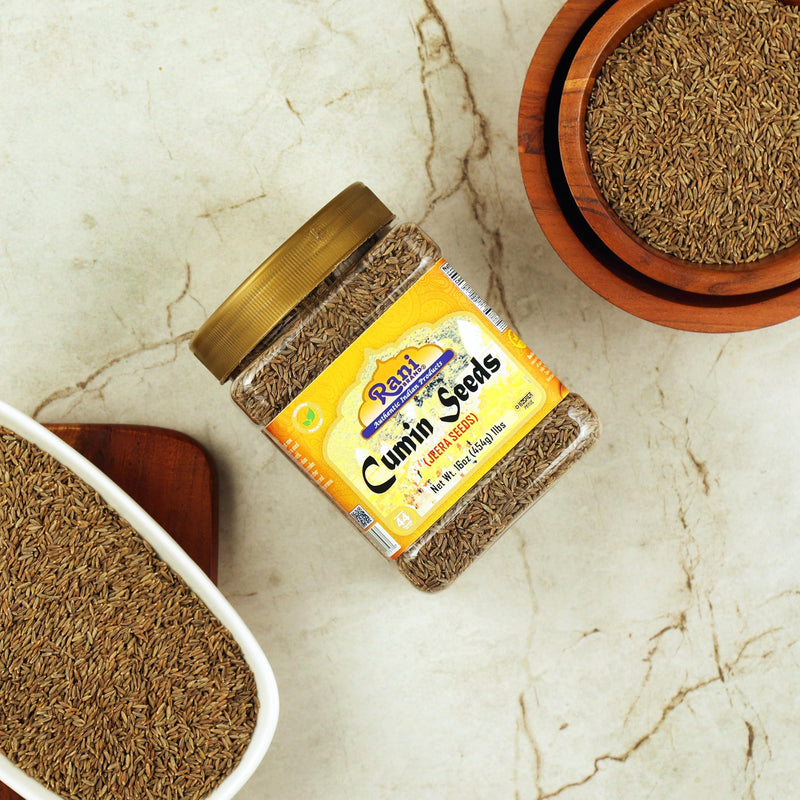 Rani Cumin Seeds Whole (Jeera) Spice 16oz (454g) 1lb PET Jar ~ All Natural | Gluten Friendly | NON-GMO | Vegan | Kosher | Indian Origin