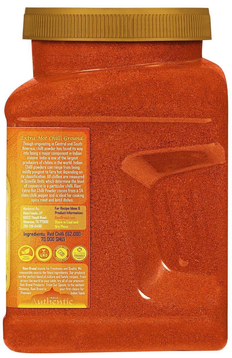 Rani Extra Hot Chilli Powder Indian Spice 32oz (2lbs) 908g PET Jar ~ All Natural | No Color added | Gluten Friendly | Vegan | NON-GMO | Kosher | No Salt or fillers
