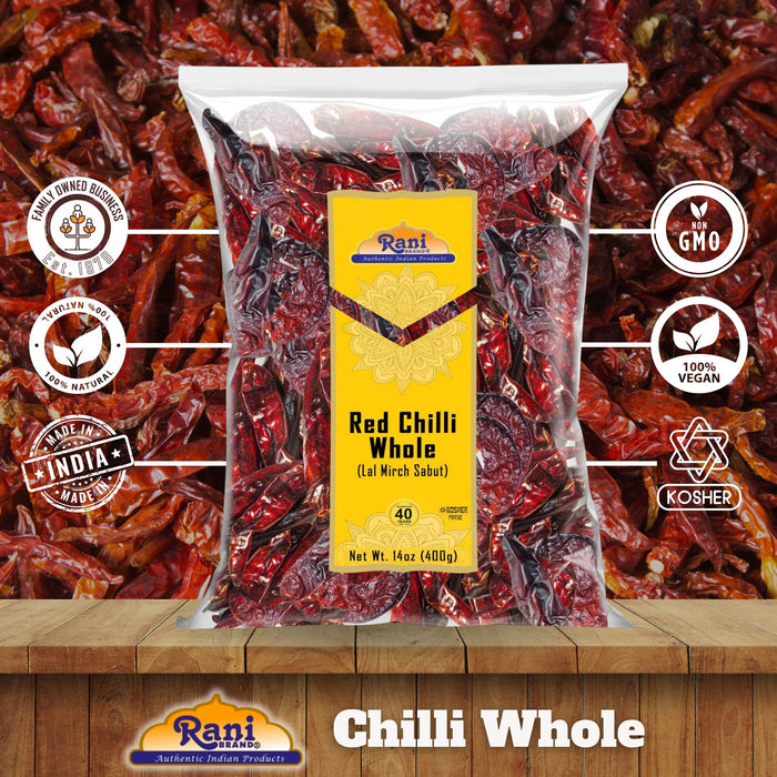 Rani Red Chilli Whole {5 Sizes Available}