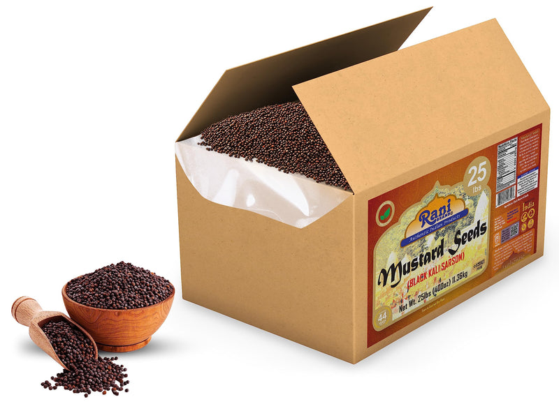 Rani Black Mustard Seeds Whole {10 Sizes Available}