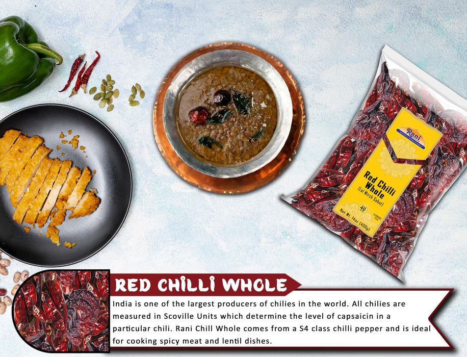 Rani Red Chilli Whole {5 Sizes Available}