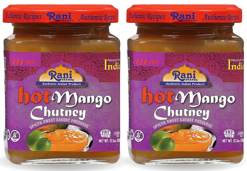 Rani Hot Mango Chutney (Spicy Indian Preserve) 12.3oz
