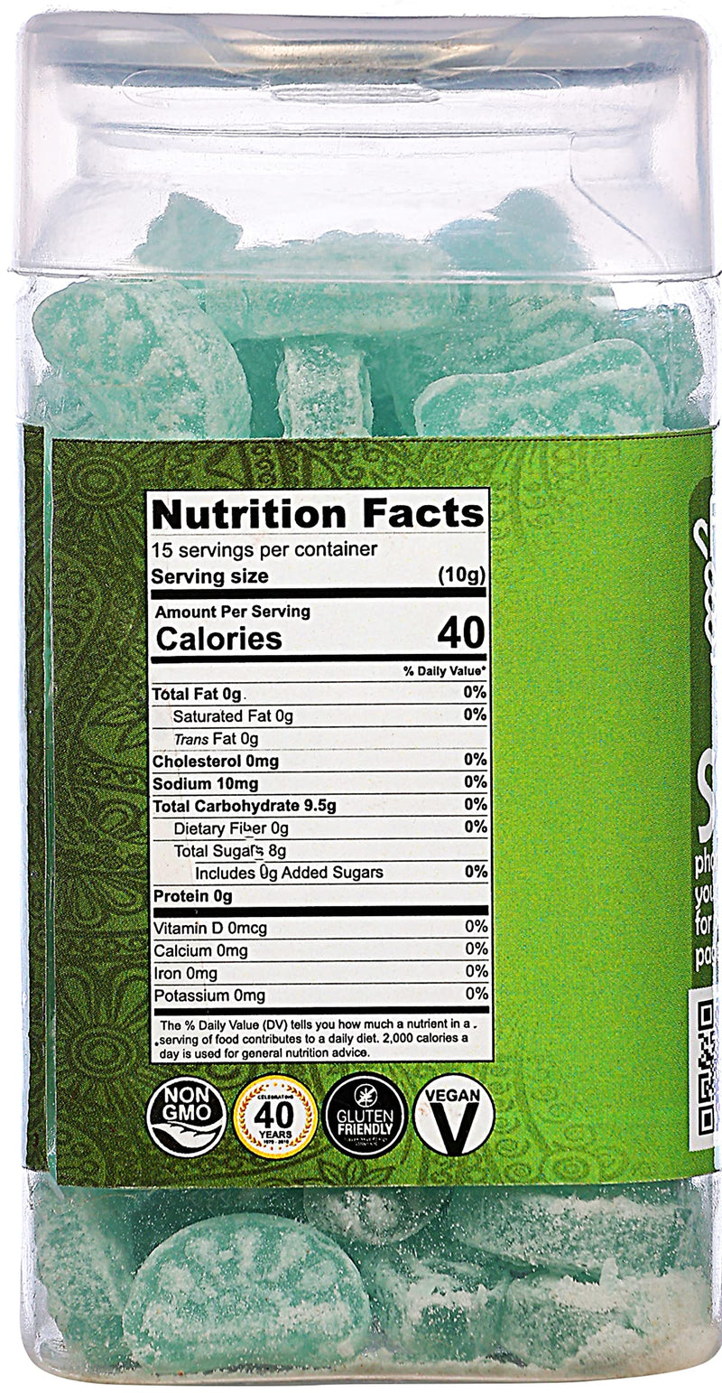 Rani Mint Candy 5.25oz (150g) Vacuum Sealed, Easy Open Top, Resealable Container ~ Indian Tasty Treats | Vegan | Gluten Friendly | NON-GMO | Indian Origin