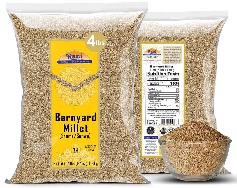 Rani Barnyard Millet (Echinochloa Esculenta Frumantacea) Whole {3 Sizes Available}