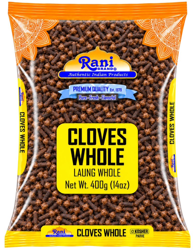 Rani Cloves Whole (Laung) 14oz (400g) Great for Food, Tea, Pomander Balls and Potpourri, Hand Selected, Spice ~ All Natural | NON-GMO | Kosher | Vegan