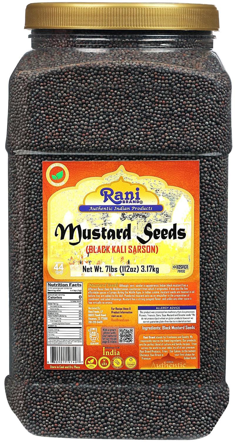Rani Black Mustard Seeds Whole Spice (Kali Rai) 112oz