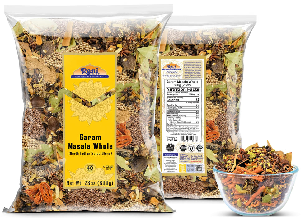 Rani Garam Masala Indian 11-Whole Spices Blend 28oz (800g) ~ All Natural, Salt-Free | Vegan | No Colors | Gluten Friendly | NON-GMO | Kosher | Indian Origin