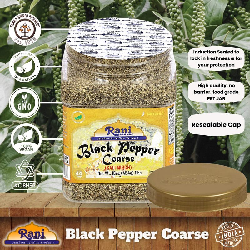 Rani Black Pepper Coarse Grind {7 Sizes Available}