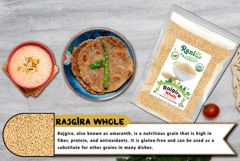 Rani Organic Rajgara Whole (Amaranth Whole) 32oz (2lbs) 908g Bulk ~ All Natural | Vegan | Gluten Friendly | NON-GMO | Kosher | Indian Origin | USDA Organic Certified