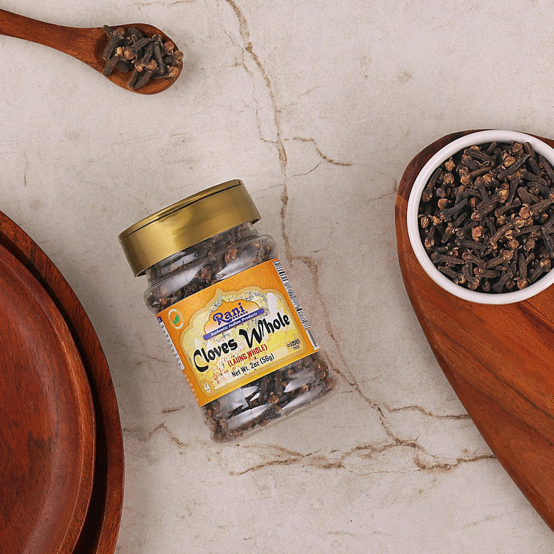 Rani Cloves Whole (Laung) 2oz (56g) Great for Food, Tea, Pomander Balls and Potpourri, Hand Selected, Spice, PET Jar ~ All Natural | NON-GMO | Kosher | Vegan