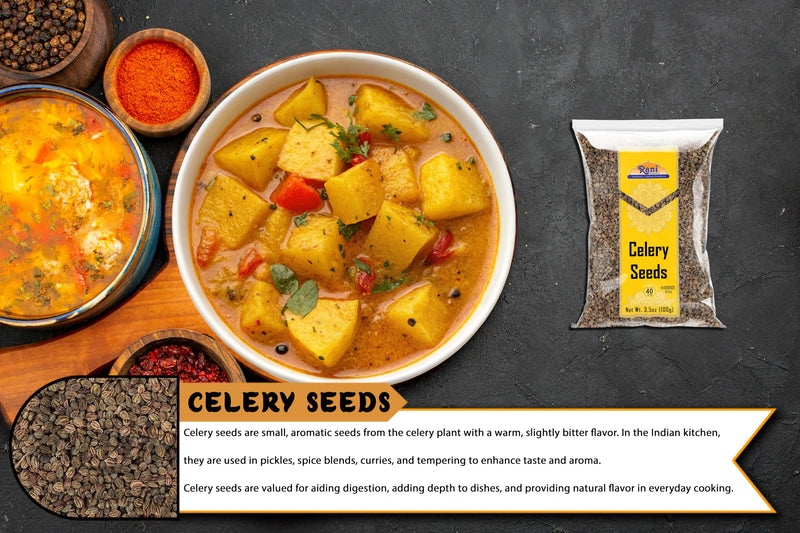 Rani Celery Seeds 3.5oz (100g) ~ All Natural | Gluten Friendly | Vegan | NON-GMO | Kosher | Indian Origin