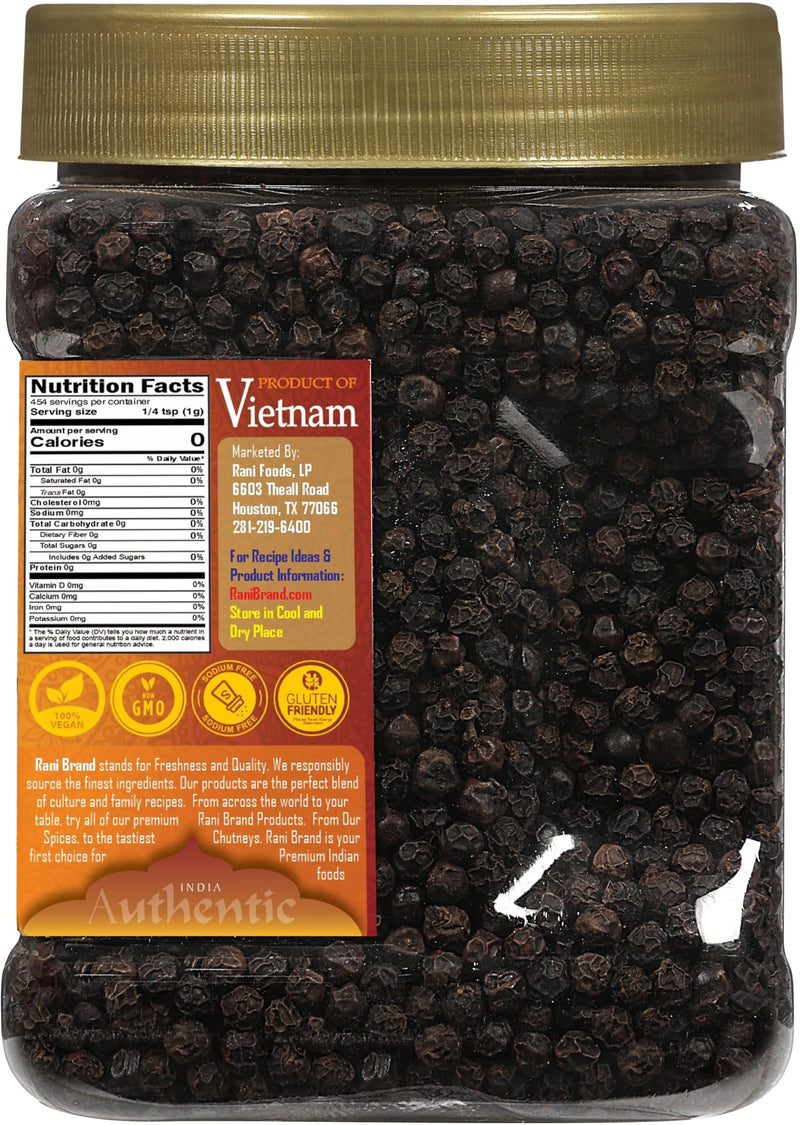 Rani Black Pepper Whole MG-1 {10 Sizes Available}