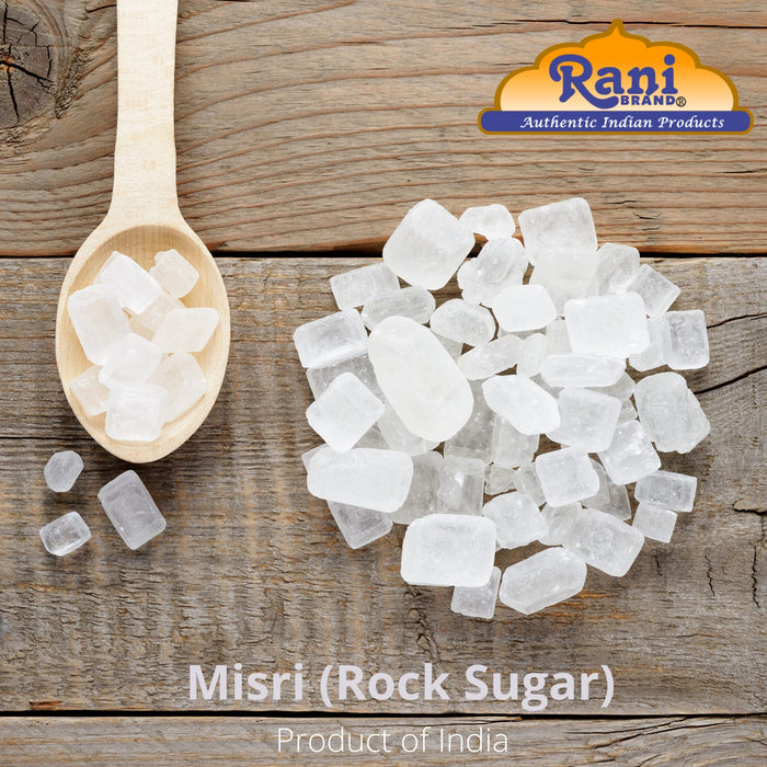Rani Misri (India Sugar Crystals) 64oz (4lbs) 1.81kg ~ All Natural | Gluten Friendly | No Colors | Vegan | Kosher | Indian Origin