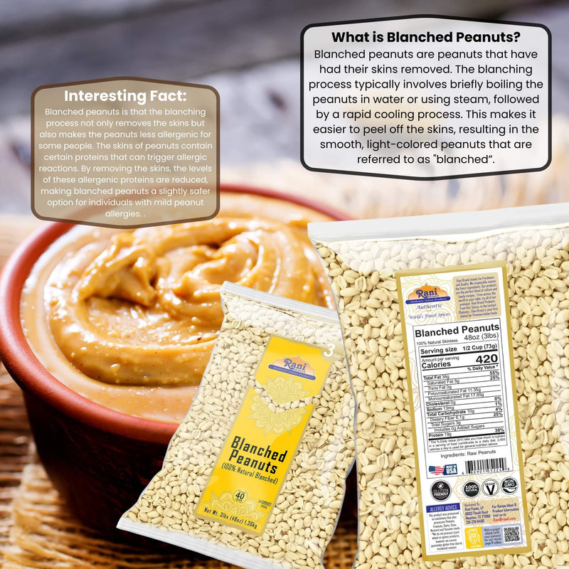 Rani Blanched Peanuts {4 Sizes Available}