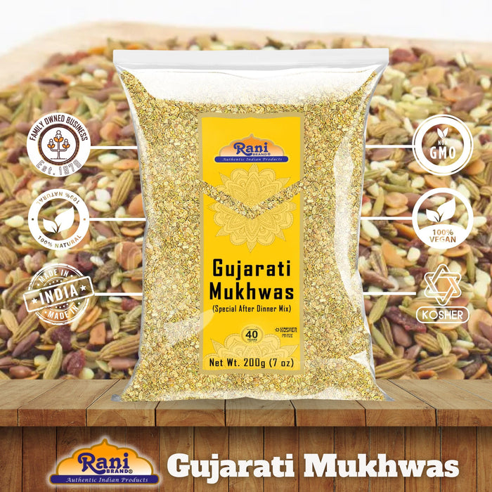 Rani Gujarati Mukhwas (Special After Dinner Mix) 200g (7oz) ~ Vegan | Kosher | No Colors | Indian Origin