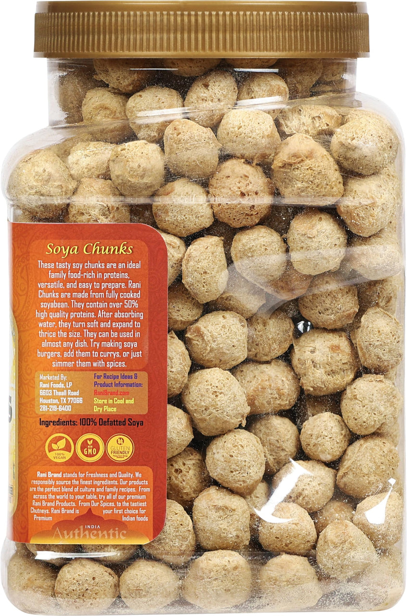 Rani Soya Chunks Nuggets (High Protien) Vadi 14oz (400g) ~ All Natural, Salt-Free | Vegan | Kosher | No Colors | Gluten Friendly | Meat Alternate Substitute