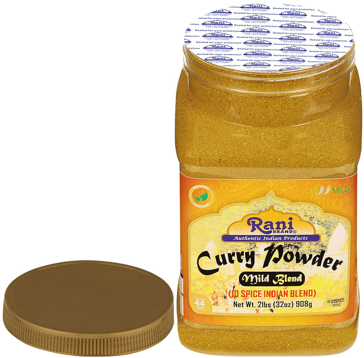 Rani Curry Powder Mild Natural 10-Spice Blend 32oz (2lbs) 908g Bulk PET Jar ~ Salt Free | NO Chili or Peppers | Vegan | No Colors | Kosher | Gluten Friendly