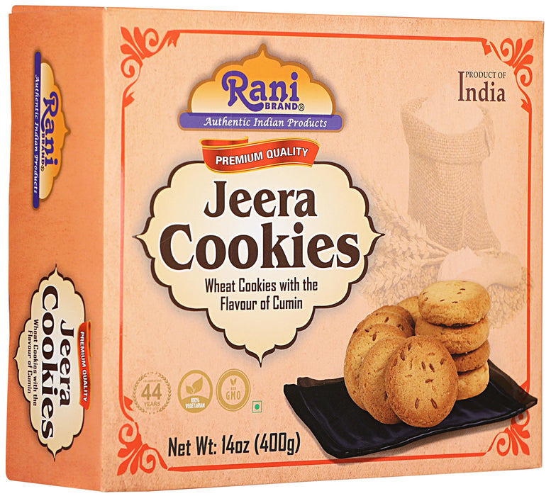 Rani Cookies Variety Pack of 4 (Jeera, Choco Chip, Dry Fruits, Atta) 14oz (400g) each, Premium Quality Indian Cookies ~ Vegan | Non-GMO | Indian Origin