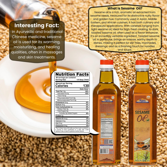 Rani Sesame Oil  {2 Sizes Available}