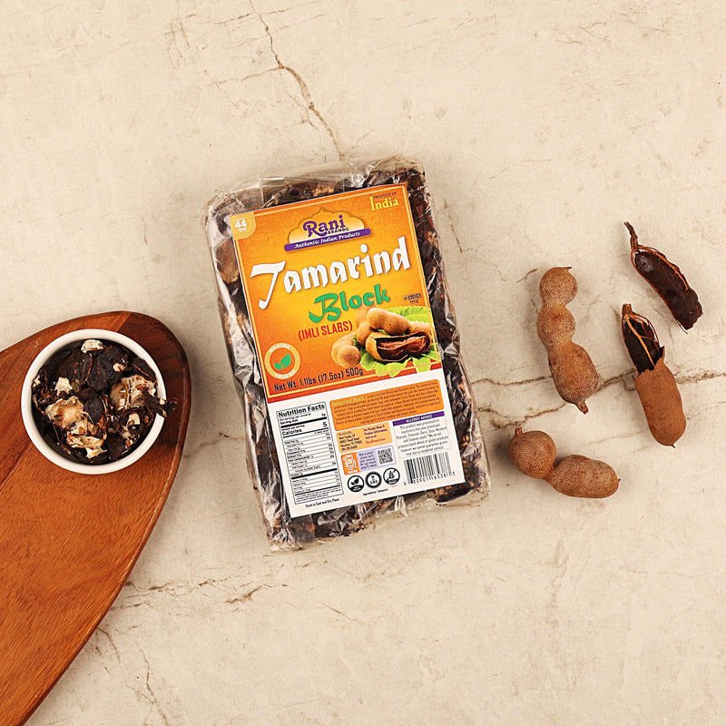 Rani Tamarind Block (Imli Slab) 17.5oz (1.1lbs) 500g, Pack of 3 ~ All Natural | No added sugar | Vegan | Gluten Friendly | Kosher | Indian Origin