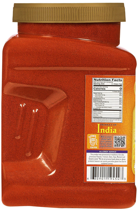 Rani Kashmiri Chilli Powder (Deggi Mirch, Low Heat) Ground Indian Spice 32oz (2lbs) 908g PET Jar ~ All Natural | Salt-Free | Vegan | Kosher | No Colors | Perfect for Deviled Eggs & Other Low Heat Dishes