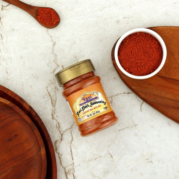 Rani Peri Peri Seasoning (Garlicky Heat with Kick) 3oz (85g) PET Jar ~ Shaker Top | All Natural | Vegan | Gluten Friendly | NON-GMO | Indian Origin