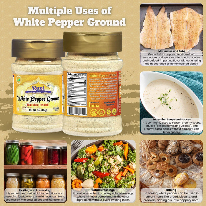 Rani White Pepper {5 Sizes Available}