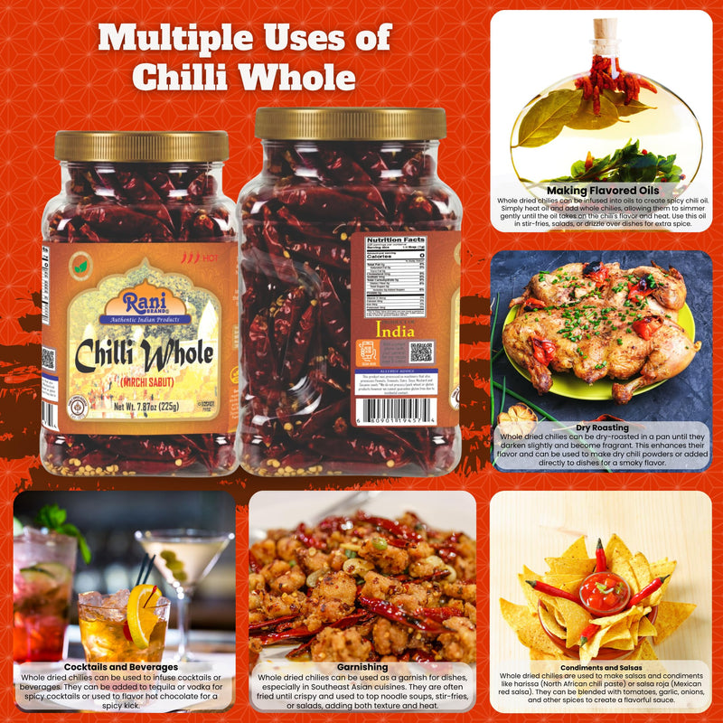 Rani Red Chilli Whole {5 Sizes Available}